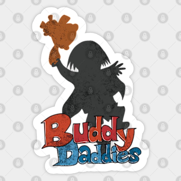 BUDDY DADDIES ANIME COVER INSPIRED DISTRESSED Sticker by Animangapoi